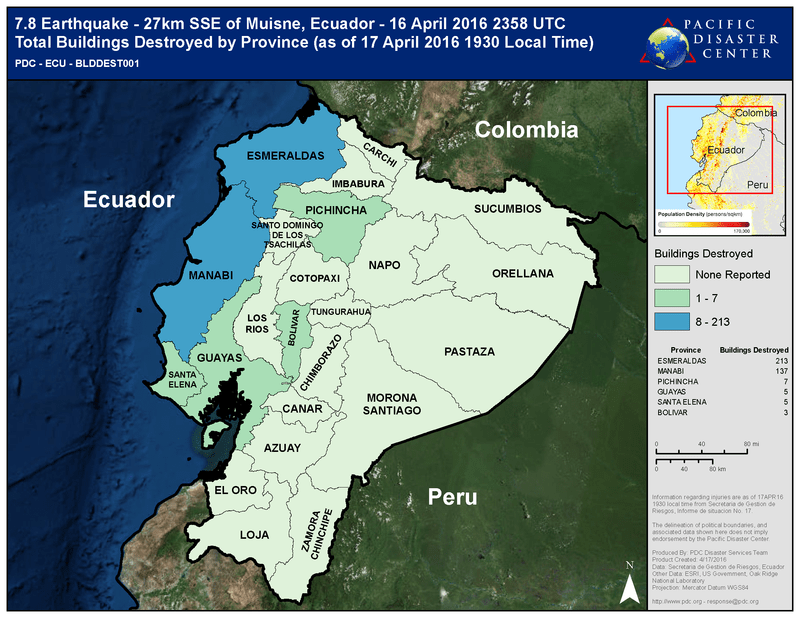 State of emergency declared in six provinces following M7.8 earthquake