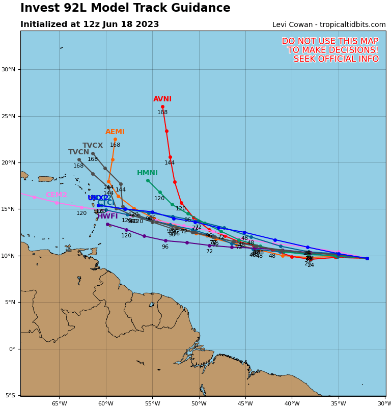Invest 92L Pacific Disaster Center